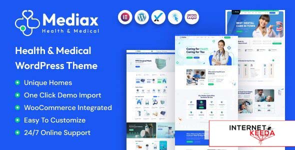 Mediax v1.0 - Health & Medical WordPress Theme 65865