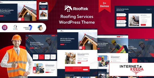 Rooftek v1.0 - Roofing Services WordPress Theme 66050