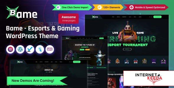 Bame v1.0 - eSports and Gaming WordPress Theme 66052