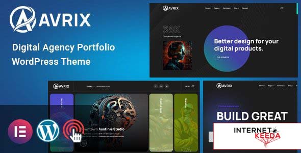 Avrix v1.1 - Digital Agency Portfolio WordPress 66120