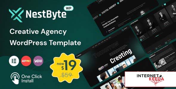 Nestbyte v1.1 - Creative Agency and Startup WordPress Theme 66138