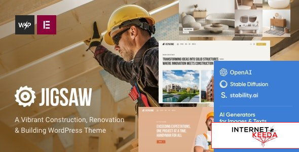 Jigsaw v1.0 - Building & Construction WordPress Theme 66218