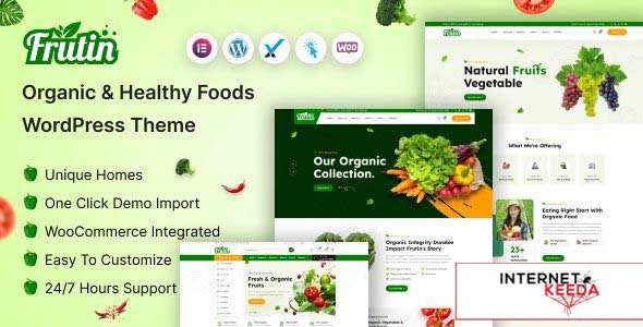 Frutin v1.0 - Organic & Healthy Food WordPress Theme 66762