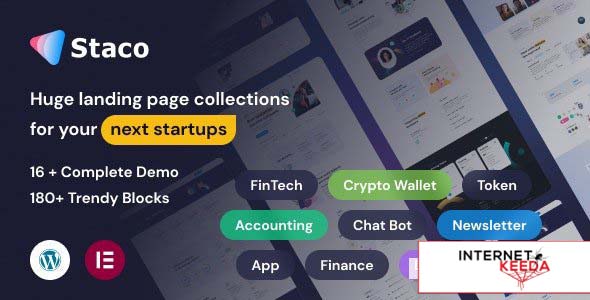 Staco v1.0 - SaaS Startup Business WordPress Theme 67094