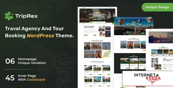 TripRex v1.1.0 - Travel Agency and Tour Booking WordPress Theme 67346