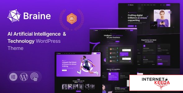 Braine v1.0 - Digital AI WordPress Theme 67438