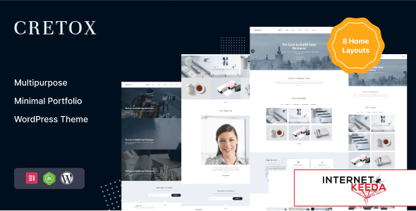 Cretox v3.0.0 - Multipurpose Minimal Portfolio WordPress Theme 67665
