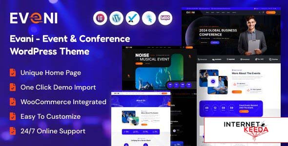 Eveni v1.0.0 - Event & Conference WordPress Theme 67715