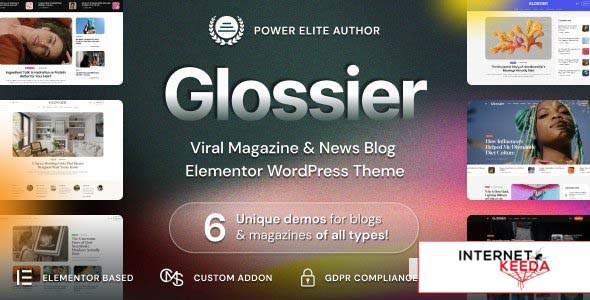 Glossier v1.0.3 - Newspaper & Viral Magazine WordPress Theme 67791