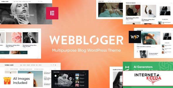 Webbloger v1.0 - Multipurpose Blog WordPress Theme 68225