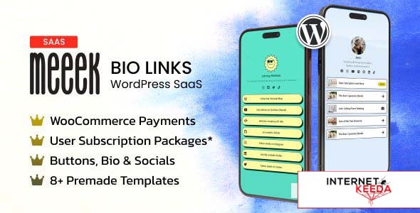 Meeek v1.6.2 - Bio Links SaaS (WordPress) 68497