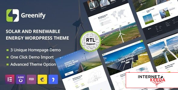 Greenify v1.7 - Solar & Renewable Energy WordPress Theme 68889